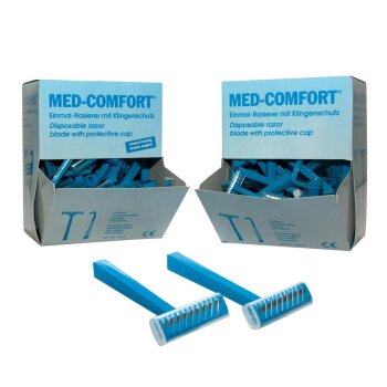 Med-Comfort Einmalrasierer blau 100 Stück