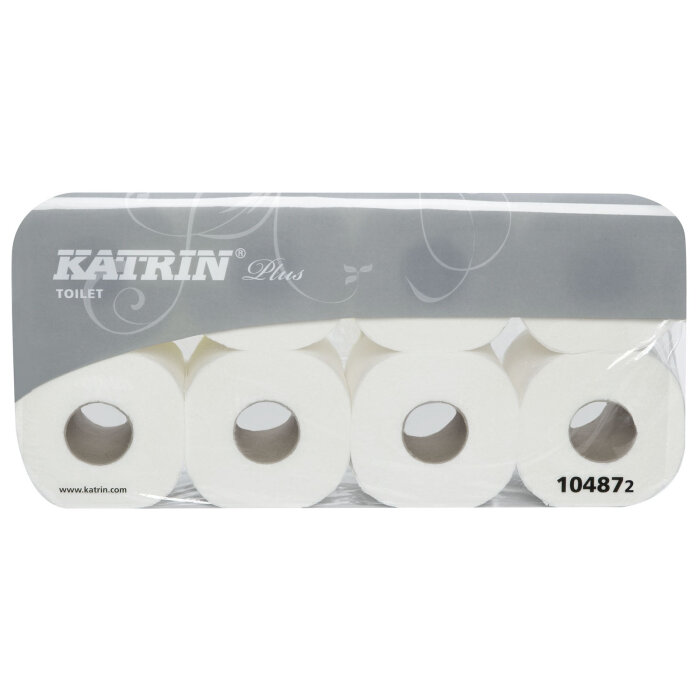 Katrin Plus Toilet 250 Toilettenpapier weiß 3- lagig 8 Rollen