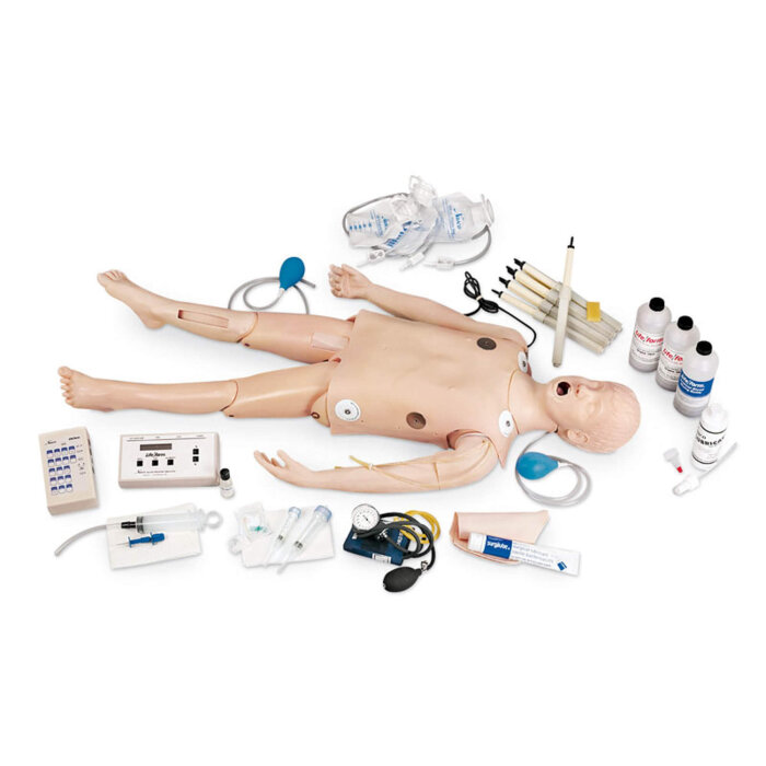 Erler-Zimmer Deluxe CRiSis-Kinder Notfallpuppe mit EKG-Simulator