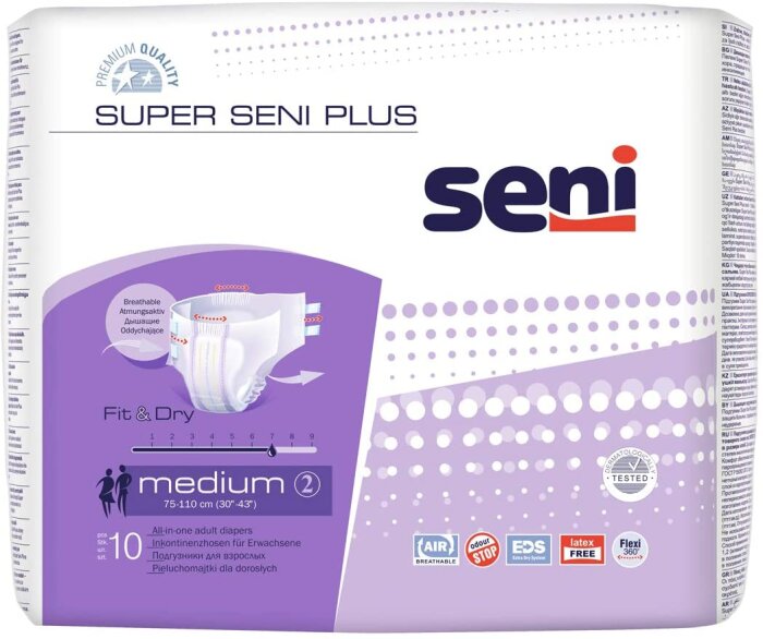 Super Seni Plus Inkontinenzhose für Erwachsene 10 Stück