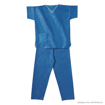 Hartmann Foliodress Suit (Kasack + Hose) blau